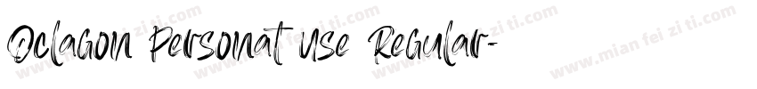 Oclagon Personat Use Regular字体转换